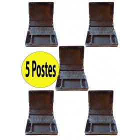 5 POSTES PVC GROS RONGEURS