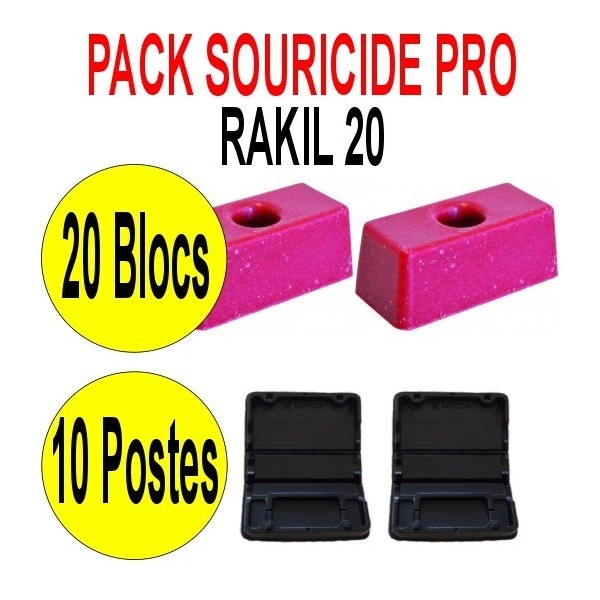 PACK SOURICIDE RAKIL 20 BLOCS