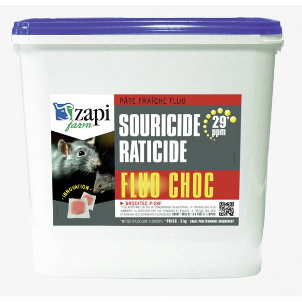 Raticide en bloc paraffiné pour rats et souris Clac 300g